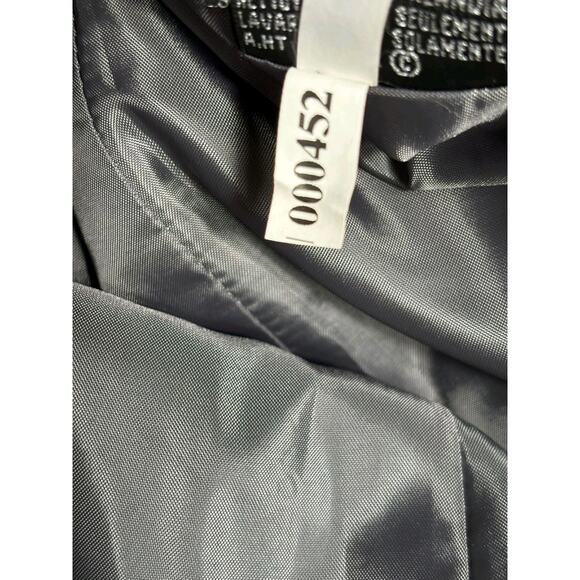 VTG Kasper For ASL Blazer Womens Sz 4 Gray Striped Suit Jacket Business Carrier - Picture 4 of 9